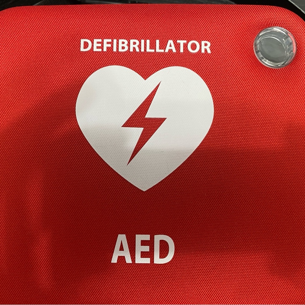 Red AED Defibrillator Case with Heart Design